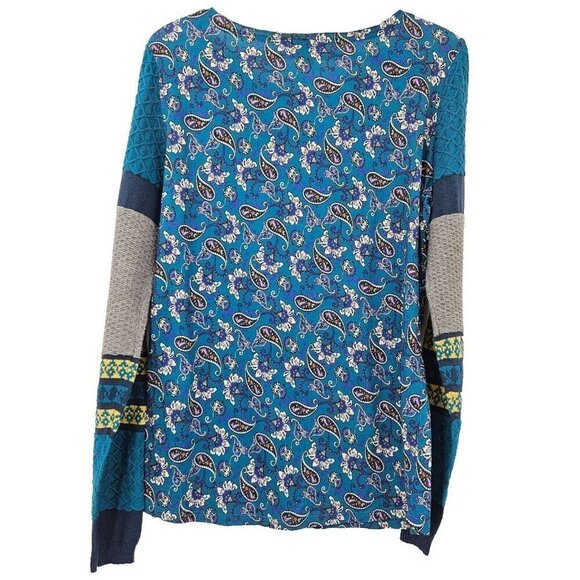 Sundance Sharrar Paisley Embroidered Thermal Top Women’s Size S Boho Hippie - Picture 2 of 9